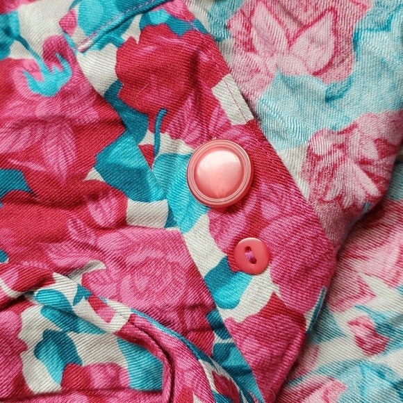 Country Sophisticates By Pendleton floral button down Size 10 Vintage - Picture 8 of 13